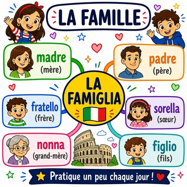 Carte mentale : Famille