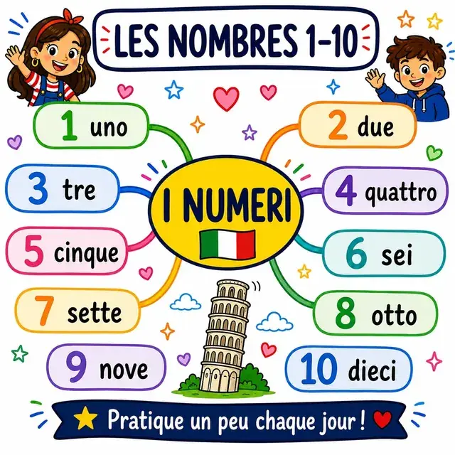 Carte mentale : Nombres