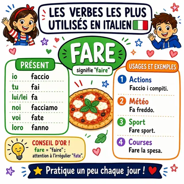 Carte mentale : verbe FARE